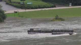 preview picture of video 'HD  Hochwasser 04 06 2013 Grein und St.Nikola TAG 2 !!'