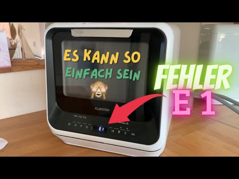 Klarstein 💦 Bomann Medion Midea Farberware Koenic E1 Fehler Tisch Geschirrspüler Error