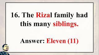 LET Questions GE-LWR Life and Works of Rizal