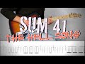SUM 41 - THE HELL SONG (Solo) | Guitar Cover Tutorial (FREE TAB)