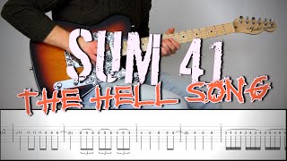 SUM 41 - THE HELL SONG (Solo) | Guitar Cover Tutorial + FREE TAB (PDF)
