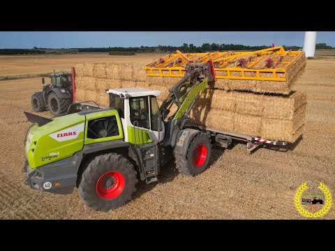Claas Torion 1914 | 3 X Krone BigPack 1290 HDP II | AgrarLohn Müritz | Strohernte
