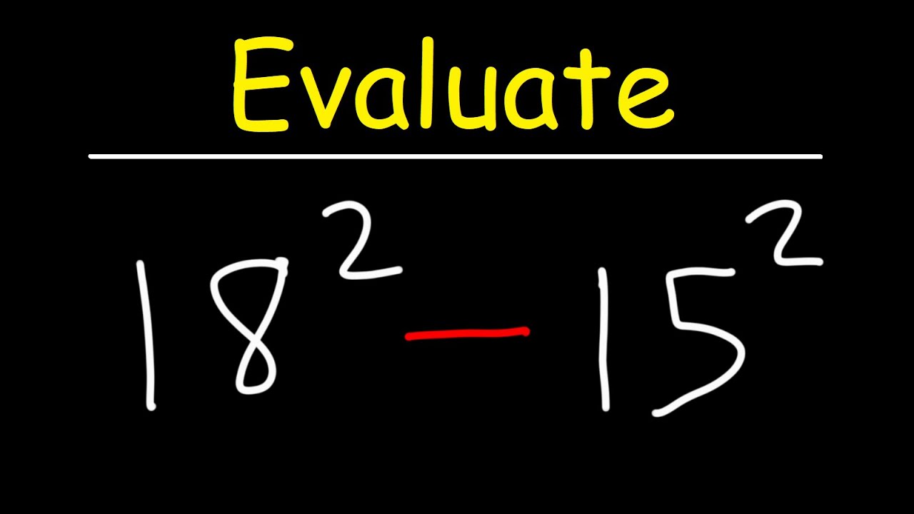 How to Evaluate a Difference of Perfect Squares with Large Numbers