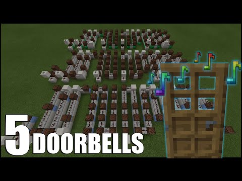 Fed X Gaming - How To Build 5 Doorbells in Minecraft! (Note Block Tutorial)