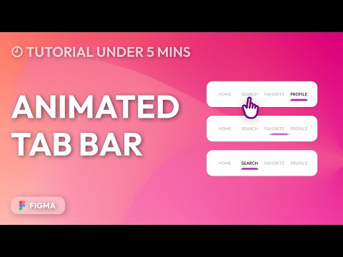 How to create animated tab bar in figma