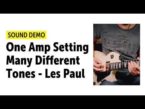 One Amp Setting - Many Different Tones - Les Paul