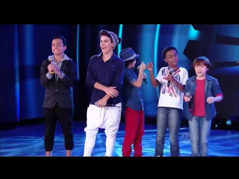 Gustavo Daneluz - Máquina da Fama 060715   Desafio Meninos de Carrossel cantam One Direction1