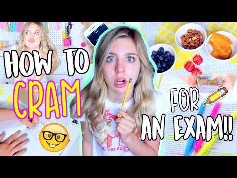 How to Cram for an Exam the NIGHT BEFORE!!