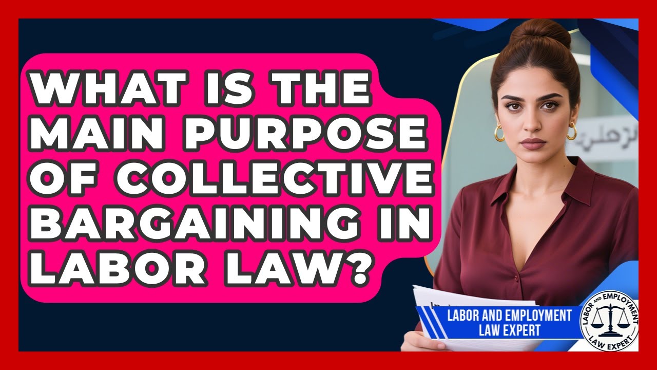 What Is the Main Purpose of Collective Bargaining in Labor Law?