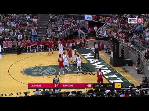 Milos Teodosic lobs it to DeAndre Jordan  Clippers vs Raptors  Oct 1 2017  2017 NBA Preseason