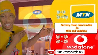 how to buy cheap data bundles on MTN and Vodafone networks👍