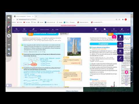 Exercice p 188. Physique chimie.Manuel Hatier Physique Chimie. Bilan forces, actions réciproques