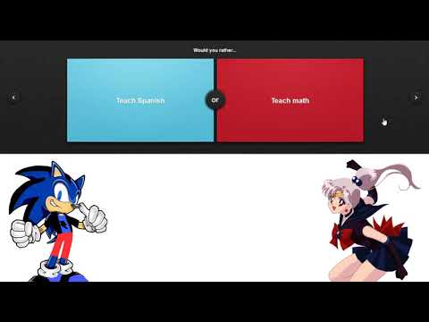 Sailor Peace vs Nadir the Electrohog (OC) - Would You Rather?