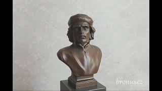 Ernesto Che Guevara - bronzová soška, signováno J. Perez, pravý bronz na mramoru