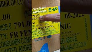 Pulsar 150 Original Mudguard Price/Part No. #shortsvideo #youtubeshorts #shorts #modifiedpulsar