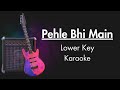 Pehle Bhi Main Lower Key Karaoke Unplugged Karaoke With Lyrics Animal Vishal Mishra