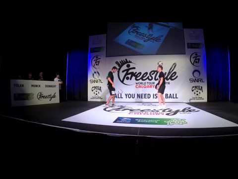 Andrew(England) vs Michryc(Poland) top 8 - Freestyle Football World Tour 2016