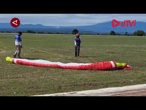 Cover Sesi Latihan Atlet Paramotor PON XXI di Bandara Malikussaleh