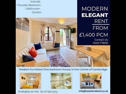 One Bedroom house in the centre of Cambridge