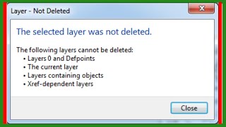How to Delete Unused Layers in Autocad even if Layer cannot be Purged|P3V12
