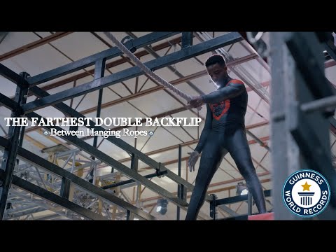 Farthest Double Backflip Between Hanging Ropes! | A World Record Holder's WHY