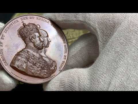 Karl XV - Bronsmedalj - Kröningen 1860 - OCIRKULERAT TOPPEXEMPLAR från Roberto Delzanno Numismatik