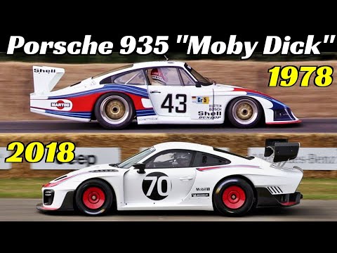 Porsche 935/78 "Mody Dick" & NEW 2018 Porsche 935 - Hommage After 40 Years - Action at Goodwood FOS