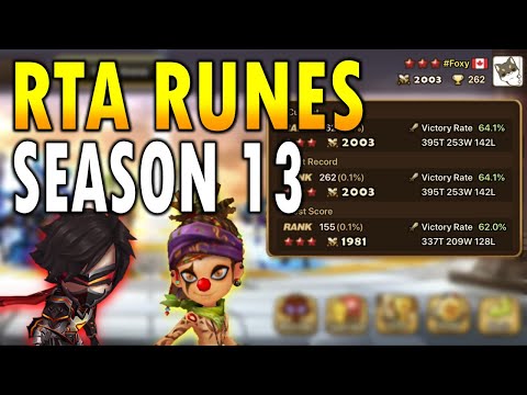 FOXY RUNES SEASON 13 RTA (Cleave units & Anti Cleave) - Summoners War