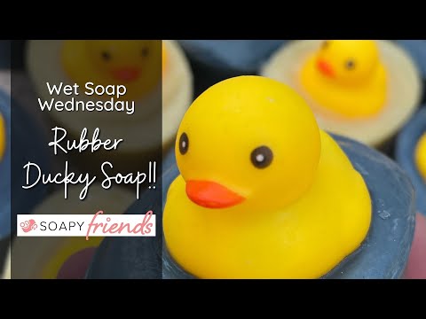 Rubber Ducky Cold Process Soap - with natural colors: Wet Soap Wednesday Replay