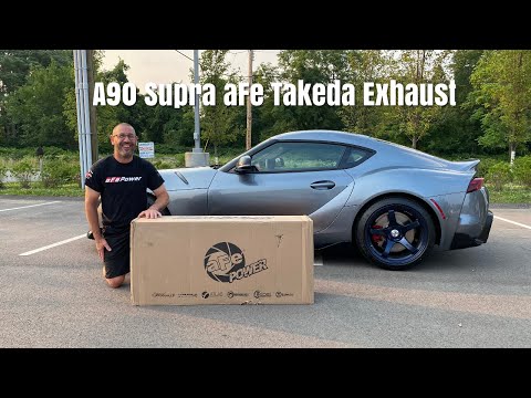 aFe Takeda Exhaust install 2021 Toyota Supra
