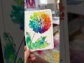 Rainbow Dandelion Postcard In Watercolor