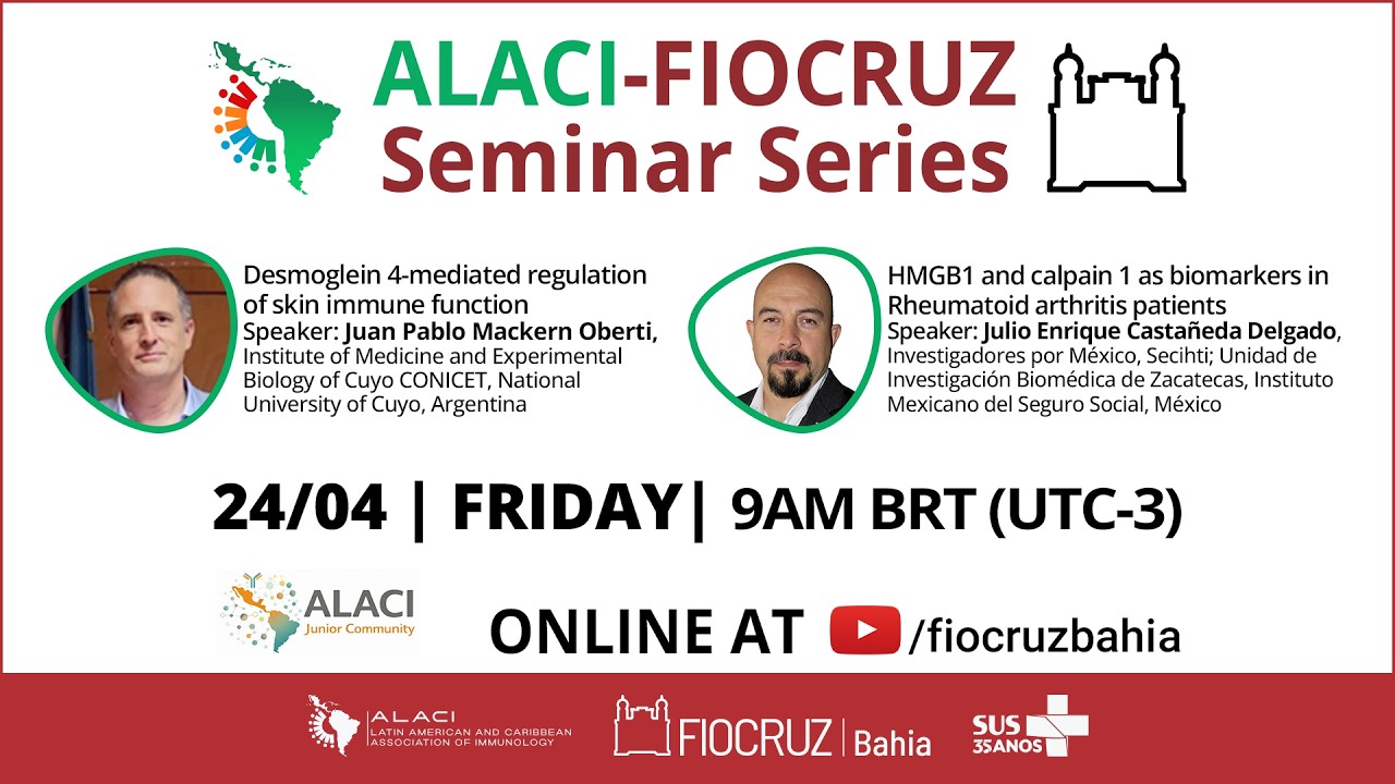 Alaci-Fiocruz Seminar Series - 24/04, às 9h