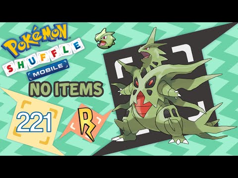 Pokémon Shuffle Mobile - ¡MEGA TYRANITAR! (No items) UNA PASADA!!