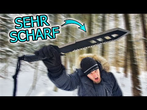 35€ Survival Machete Review! (Very Sharp)