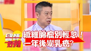 檢查出纖維腺瘤別輕忽！女子一年後回診變乳癌？【#醫師好辣】20220726 part3 EP1380 范筱梵 Summer 陳榮堅 洪永祥