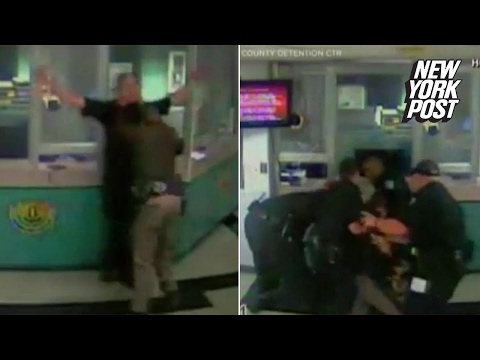 Prison fight breaks out between a deputy and a jailer