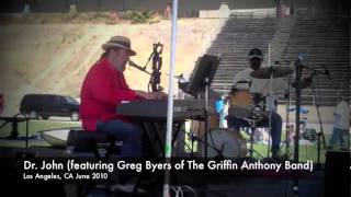 Griffin Anthony Supporting Dr. John in Los Angeles