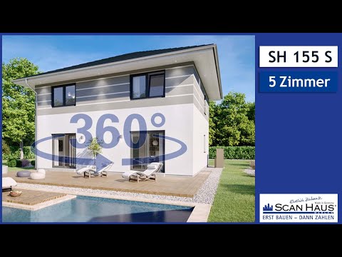 ScanHaus Marlow Fertighausanbieter | Fertighäuser | 360° Video von der Stadtvilla SH 155 S - VAR. A