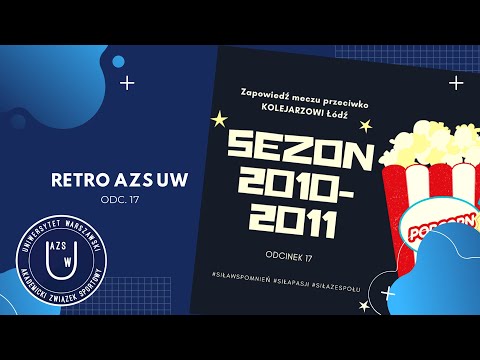 RETRO AZS UW odc.17 zapowiedź meczu przeciwko KOLEJARZOWI Łódź