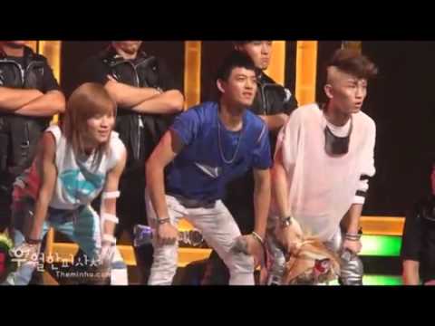 [fancam]100730 kbs mu bank shinee encore