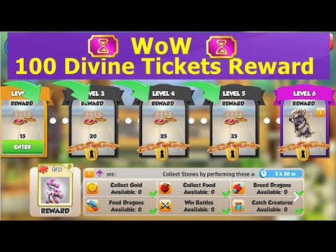 Wow 100 Divine tickets rewards in castle event | Ticket bug fixed now | Chrono Hades Castle Event