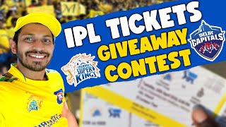 IPL Tickets Giveaway Contest 🔥 | CSK 💛 vs DC 🤍| Kuraishi Vibes
