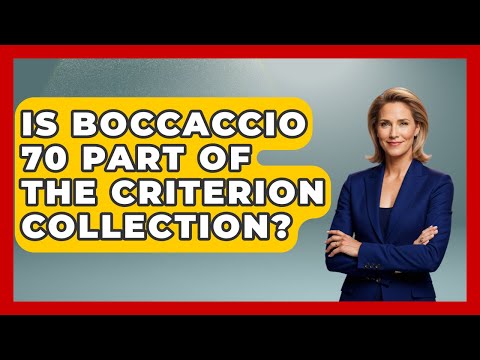 Is Boccaccio 70 Part Of The Criterion Collection? - I'm a 60s Baby