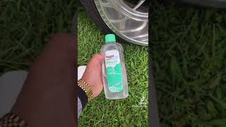 Best tire shine ever! BABY OIL TRICK