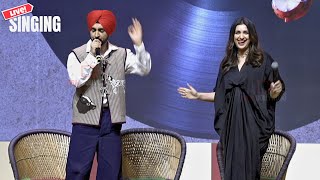 Chamkila Title Track | Diljit Dosanjh and Parineeti Chopra LIVE Singing | Energetic Performance