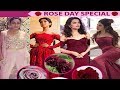 Indian Tv Serial Actress Celebrate Rose Day 2018 Mouni Roy Sargun Mehta Gauahar Khan