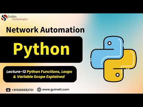 Lecture 12 Python Functions Loops Variable Scope Explained