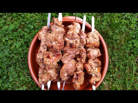 Saftig Kalbshals Schaschlik