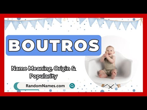 Boutros - Baby Boy Name Meaning, Origin & Popularity - RandomNames.com