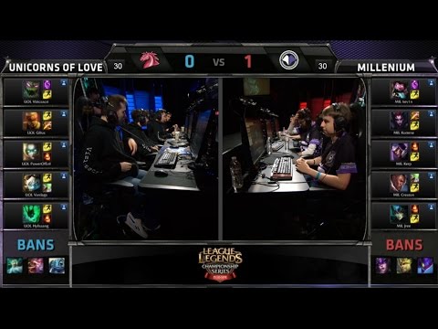 LCS EU 2015 Spring Promotion MIL vs UOL Game 2 Highlights